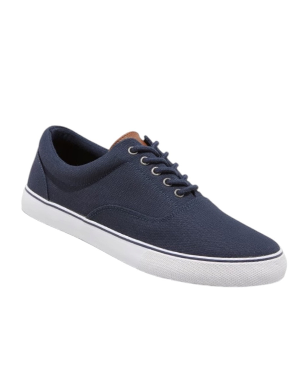 Goodfellow & Co Men’s Navy Canvas Low-Top Sneakers with White Sole, size 10.5